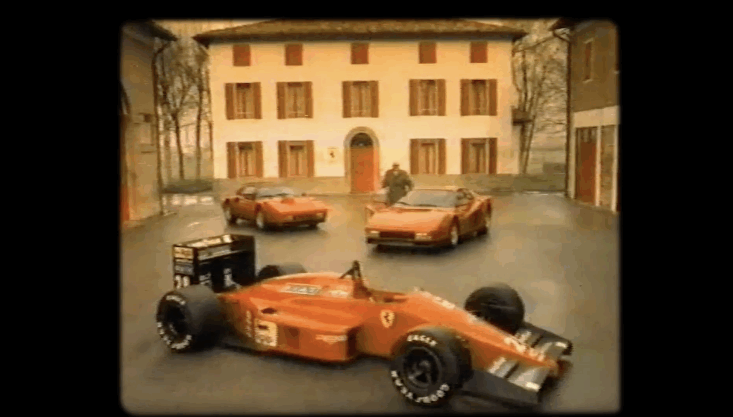 Screenshot of red Good Year cars