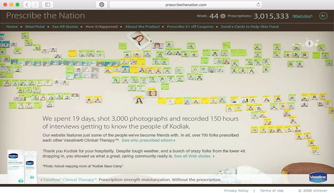 Screenshot from the Prescribe the Nation website